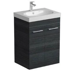 Tissino Angelo 600mm Floor Mounted Washbasin Unit - Barossa Oak