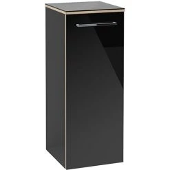 Villeroy and Boch Avento Crystal Black Wall Hung Side Cabinet