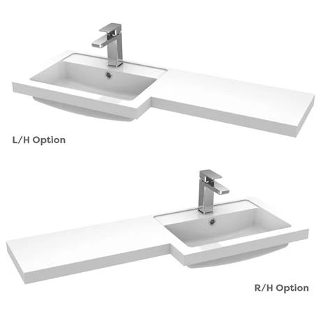 Arezzo 1000 Matt Blue Combination Furniture Pack (Brushed Brass Flush & Handles) 2 Arezzo 1000 Matt Blue Combination Furniture Pack (Brushed Brass Flush & Handles) - Image 2