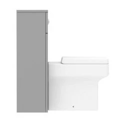 Arezzo 500 Matt Grey WC Unit with Cistern + Square Pan -Arezzo Bathroom Furniture Shop AZ5WCGSQ d4 460