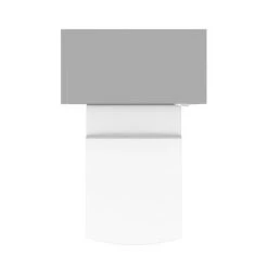 Arezzo 500 Matt Grey WC Unit with Cistern + Square Pan -Arezzo Bathroom Furniture Shop AZ5WCGSQ d5 460