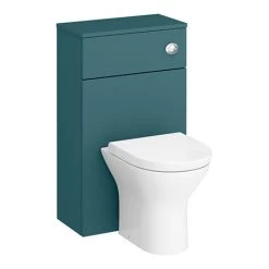 Arezzo 500 Matt Green WC Unit with Cistern + Modern Pan