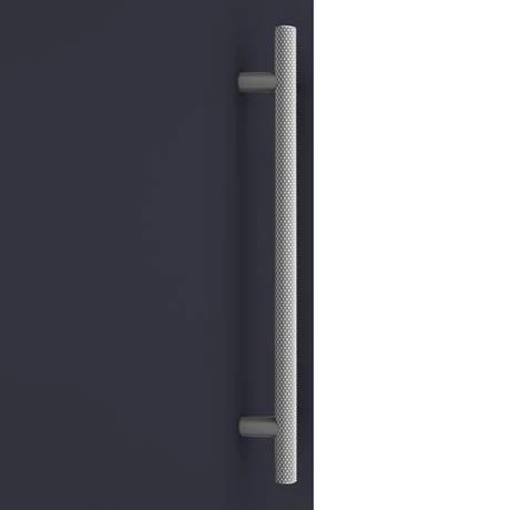 Arezzo Wall Hung Tall Storage Cabinet - Matt Blue - with Industrial Style Chrome Handle 2 Arezzo Wall Hung Tall Storage Cabinet - Matt Blue - with Industrial Style Chrome Handle - Image 2