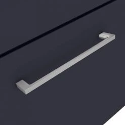 Arezzo 500 Matt Blue Wall Hung 1-Drawer Vanity Unit with Chrome Handle -Arezzo Bathroom Furniture Shop AZB5WHVCH d2 460