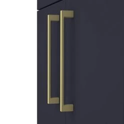 Arezzo 600 Matt Blue Floor Standing Vanity Unit with Brushed Brass Handles -Arezzo Bathroom Furniture Shop AZB6FSVBB d2 460