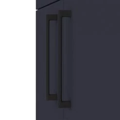 Arezzo 600 Matt Blue Floor Standing Vanity Unit with Matt Black Handles -Arezzo Bathroom Furniture Shop AZB6FSVBK d2 460