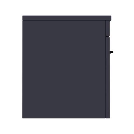 Arezzo Wall Hung Countertop Vanity Unit - Matt Blue - 600mm with Matt Black Handle 5 Arezzo Wall Hung Countertop Vanity Unit - Matt Blue - 600mm with Matt Black Handle - Image 5