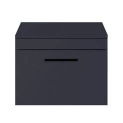 Arezzo Wall Hung Countertop Vanity Unit - Matt Blue - 600mm with Matt Black Handle 7 Arezzo Wall Hung Countertop Vanity Unit - Matt Blue - 600mm with Matt Black Handle -Arezzo Bathroom Furniture Shop AZB6WHWBK d3 460