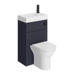 Arezzo Matt Blue 2-In-1 Wash Basin & Toilet (500mm Wide x 300mm) incl. Black Flush 10 Arezzo Matt Blue 2-In-1 Wash Basin & Toilet (500mm Wide x 300mm) incl. Black Flush -Arezzo Bathroom Furniture Shop AZCOMBWCMB d6 460