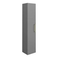 Arezzo Grey Floor Standing Vanity Unit, Tall Cabinet + Toilet Pack with Brass Handles 10 Arezzo Grey Floor Standing Vanity Unit, Tall Cabinet + Toilet Pack with Brass Handles -Arezzo Bathroom Furniture Shop AZGBRFSP1 nd6 460