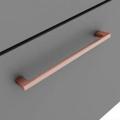 Arezzo Grey Wall Hung Sink Vanity Unit + Toilet Package with Rose Gold Handle 9 Arezzo Grey Wall Hung Sink Vanity Unit + Toilet Package with Rose Gold Handle -Arezzo Bathroom Furniture Shop AZGRGWHP1 d3 460