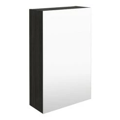 Brooklyn 450mm Black Bathroom Mirror Unit