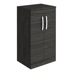 Brooklyn Floor Standing Countertop Vanity Unit - Black - 505mm