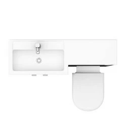 Brooklyn Black 1100mm Combination Furniture Pack -Arezzo Bathroom Furniture Shop BK1100BLK D5 460