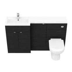 Brooklyn Black 1500mm Combination Furniture Pack 8 Brooklyn Black 1500mm Combination Furniture Pack -Arezzo Bathroom Furniture Shop BK1500BLK D2 460