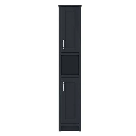 Chatsworth Traditional Graphite Tall Cabinet 4 Chatsworth Traditional Graphite Tall Cabinet - Image 4