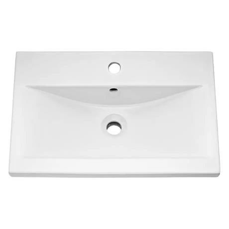 Brooklyn 500mm Black 2 Drawer Wall Hung Vanity Unit 3 Brooklyn 500mm Black 2 Drawer Wall Hung Vanity Unit - Image 3