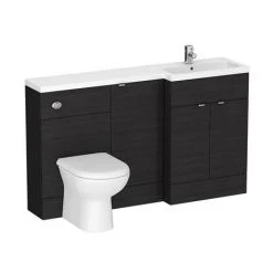 Arezzo Bathroom Furniture Shop -Arezzo Bathroom Furniture Shop Brooklyn Black Combination Furniture Pack 1500mm d1 460