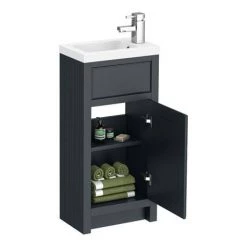 Chatsworth Traditional Graphite Small Vanity - 400mm Wide 8 Chatsworth Traditional Graphite Small Vanity - 400mm Wide -Arezzo Bathroom Furniture Shop C400BLK ND2 460