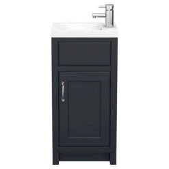 Chatsworth Traditional Graphite Small Vanity - 400mm Wide 10 Chatsworth Traditional Graphite Small Vanity - 400mm Wide -Arezzo Bathroom Furniture Shop C400BLK ND4 460