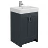 Chatsworth Traditional Graphite Vanity - 560mm Wide