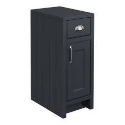 Chatsworth Traditional Graphite Double Basin Vanity + Cupboard Combination Unit -Arezzo Bathroom Furniture Shop CBLK142PK n d5 460