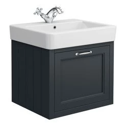 Chatsworth Traditional Graphite 560mm Wall Hung Vanity