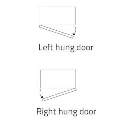 Miller - New York Tall Cabinet with Door Storage & Drawers - Black -Arezzo Bathroom Furniture Shop Hinged LNNNNNNNNNN 460