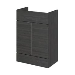 Hudson Reed 600x355mm Black Full Depth Vanity Unit