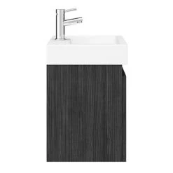 Milan Juno 500 x 360mm Black Wall Hung Vanity Unit -Arezzo Bathroom Furniture Shop JN5HB n d7 460