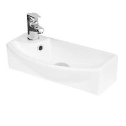 Arezzo Matt Grey 450mm 1TH Floor Standing Cloakroom Vanity Unit 7 Arezzo Matt Grey 450mm 1TH Floor Standing Cloakroom Vanity Unit -Arezzo Bathroom Furniture Shop RH BASIN 460